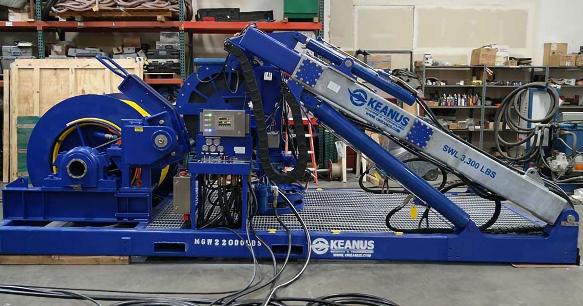 Okeanus Delivers Innovative ROV Launch & Recovery System